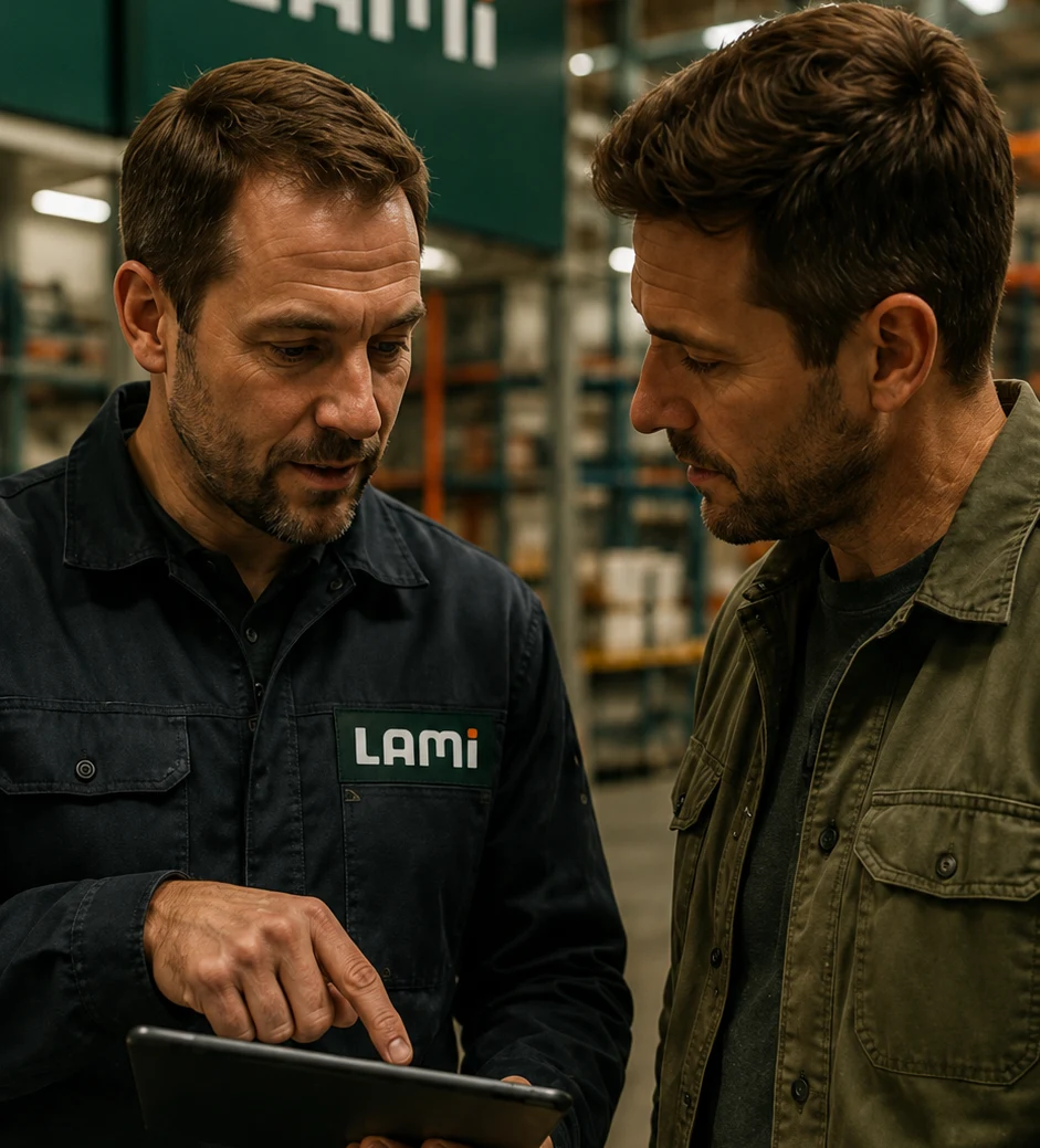 Técnicos trabajando con herramientas profesionales