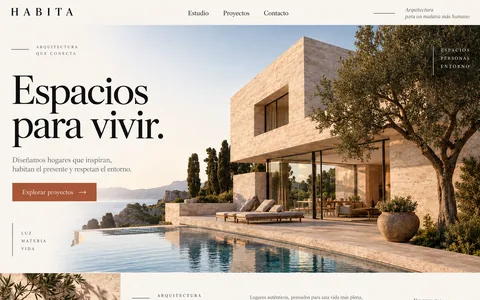 Portada de muestra de Habita, un estudio de arquitectura